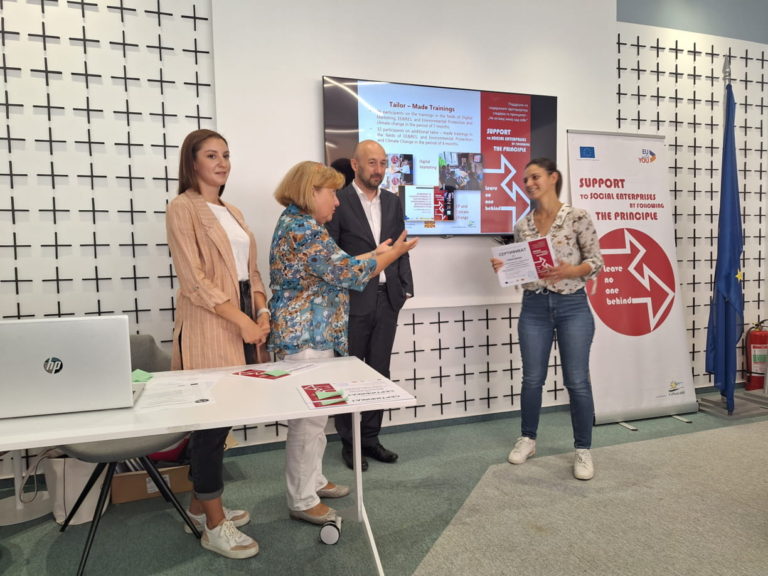 Read more about the article Успешно завршена приказна за поддршка на Социјалните Претпријатија и поддршката за вработување на лицата од ранливи категории